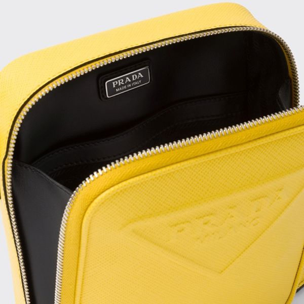 プラダ◆サフィアーノレザー ショルダーバッグ 偽物 ロゴ入り 2VH1542F